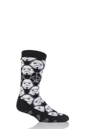 HEAT HOLDER STAR WARS STORM TROOPER AND DARTH VADER SLIPPER SOCKS WITH GRIP