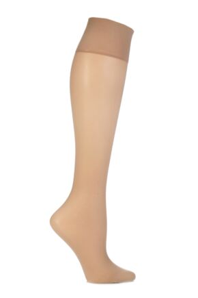 Ladies 2 Pair Elbeo Sheer Magic Medium Support Knee Highs