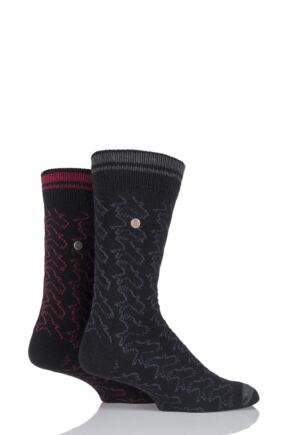 Mens 2 Pair Jeep Spirit Socks