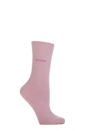 Ladies 1 Pair SOCKSHOP Individual Names Pink Embroidered Socks