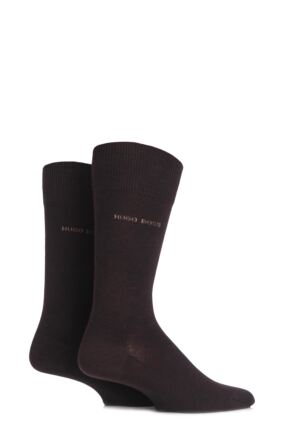 HUGO BOSS PLAIN 75% COTTON SOCKS