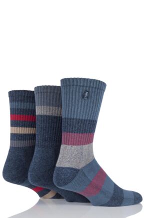 JEEP COTTON STRIPED CHUNKY BOOT SOCKS