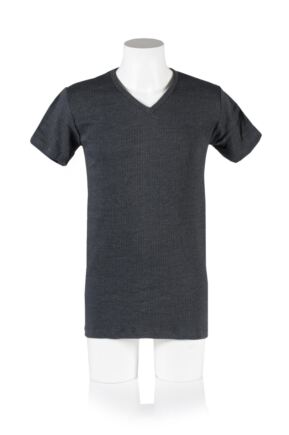 1 Pack V Neck Short Sleeved Thermal Vest Men s Heat Holders