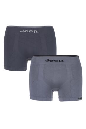 Mens 2 Pack Jeep Fitted Seamless Trunks