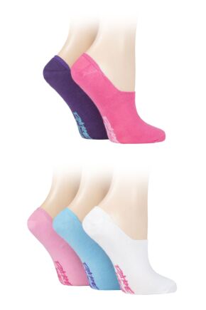 Ladies 5 Pair Dare to Wear No Show Socks