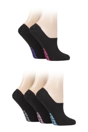 Ladies 5 Pair Dare to Wear No Show Socks