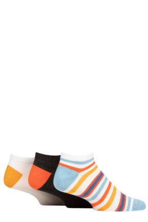 Mens 3 Pair Glenmuir Bamboo Trainer Socks