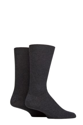 Mens 2 Pair Glenmuir Bamboo Leisure Socks