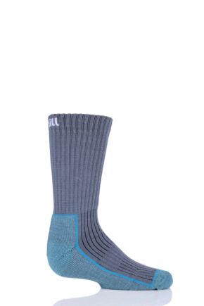 UpHill Sport 1 Pair Kids Made in Finland Hiking Socks Grey 9-11.5 (5-8 Years)