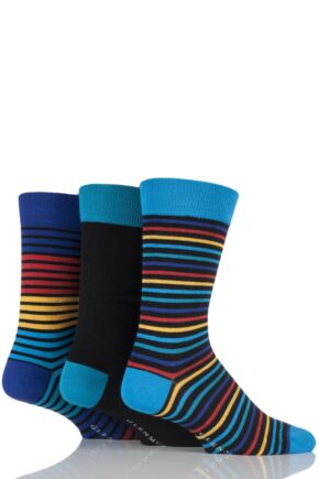 GLENMUIR PLAIN AND MULTI COLOURED STRIPED BAMBOO SOCKS