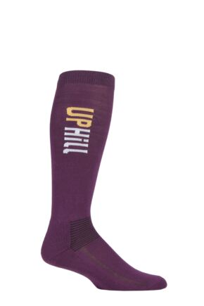 UpHillSport 1 Pair Organic Cotton Equestrian Socks Purple 3-5 Unisex