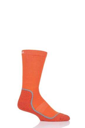 UpHill Sport 1 Pair Made in Finland 4 Layer Hiking Socks with DryTech Orange 3-5 Unisex