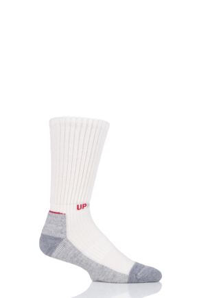 UpHill Sport 1 Pair Made in Finland Extra Cushioned Sports Socks Off White 3-5 Unisex
