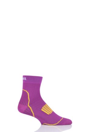 Mens and Ladies 1 Pair UpHill Sport Front Running L1 Socks Purple 3-5 Unisex