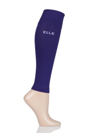 Ladies 1 Pair Elle Milk Compression Calf Sleeves Purple Medium