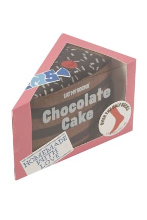 EAT MY SOCKS 1 Pair Slice of Cake Cotton Socks Chocolate One Size