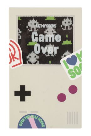 EAT MY SOCKS 1 Pair Game Over Gameboy Cotton Socks