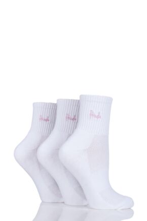 Ladies 3 Pair Pringle Lyndsey Cushioned Sport Socks