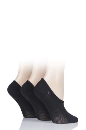 Ladies 3 Pair Pringle Nylon Shoe Liner Socks