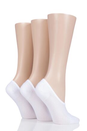 Ladies 3 Pair Pringle Nylon Shoe Liner Socks