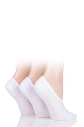 Ladies 3 Pair Pringle Nylon Shoe Liner Socks