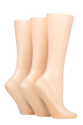 Ladies 3 Pair Pringle Super Soft No Show Shoe Liners