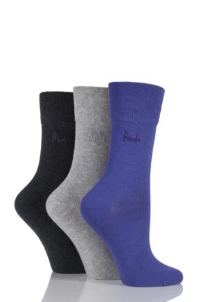 PRINGLE JEAN PLAIN COMFORT CUFF COTTON SOCKS