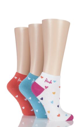 Pringle Martina Heart Patterned Cotton Secret Socks