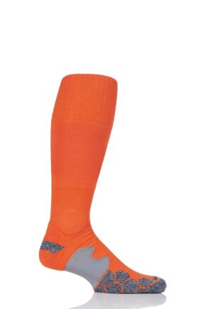 Mens 1 Pair SOCKSHOP of London Made in the UK Cushioned Foot Technical Football Socks Orange 6-11