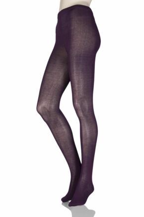 purple patterned tights