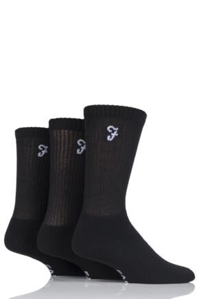 Mens 3 Pair Farah Classic Leisure Sports Socks