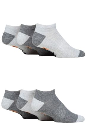 Mens 6 Pair Farah Plain, Patterned and Striped Trainer Socks