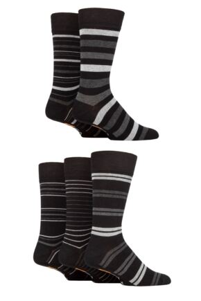 Mens 5 Pair Farah Argyle, Patterned and Striped Bamboo Socks
