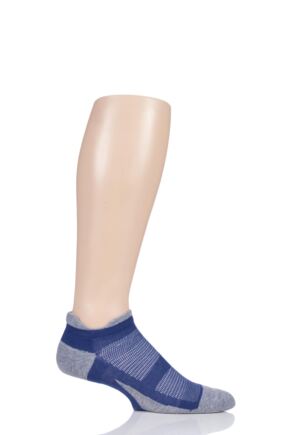 Feetures 1 Pair Elite Max Cushion Trainer Socks Power Purple 5-7.5