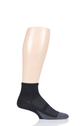 Mens and Ladies 1 Pair Feetures Merino 10 Light Cushion Quarter Socks