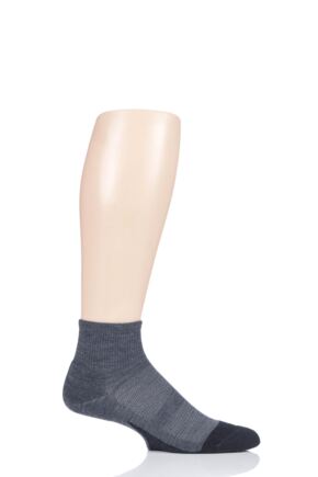 Mens and Ladies 1 Pair Feetures Merino 10 Light Cushion Quarter Socks