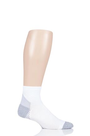 Mens and Ladies 1 Pair Feetures Plantar Faciitis Relief Ultra Light Cushion Quarter Socks