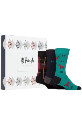 Mens 12 Pair Pringle 12 Days of Socks Christmas Advent Calendar