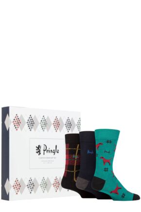 Mens 12 Pair Pringle 12 Days of Socks Christmas Advent Calendar