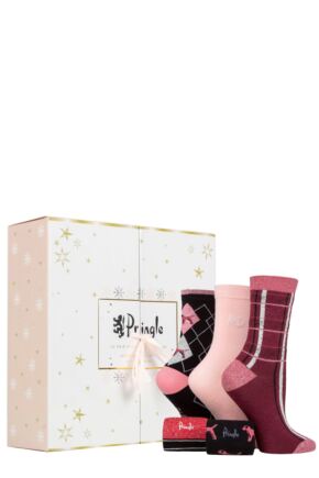 Ladies 25 Pair Pringle Sockvent Christmas Advent Calendar