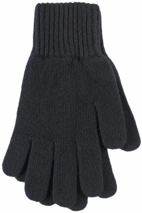 Ladies 1 Pair Great & British Knitwear Made In Scotland 100% Cashmere Plain Gloves In Grey