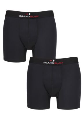 Mens 2 Pair GRANDSLAM Shaped Pouch Microfibre Trunks