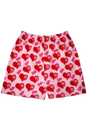 Mens 1 Pair Magic Boxer Shorts In Heart Pattern