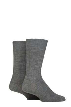 Mens 2 Pair HJ Hall Wool Rich Socks