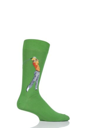 Mens 1 Pair HotSox Golfer Cotton Socks