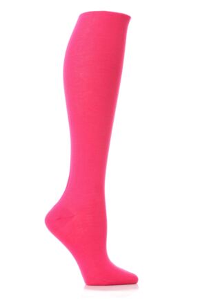 Ladies 1 Pair Elle Pearl Cotton Knee Highs