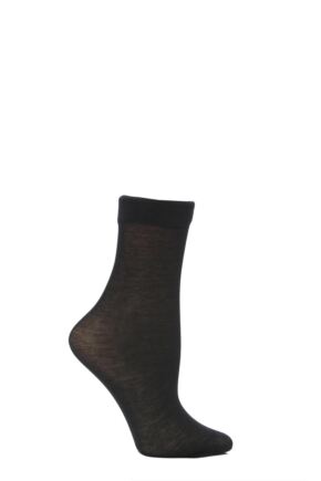 Ladies 1 Pair Trasparenze Monique 60 Denier Cotton Sock