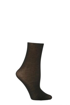 Ladies 1 Pair Trasparenze Monique 60 Denier Cotton Sock