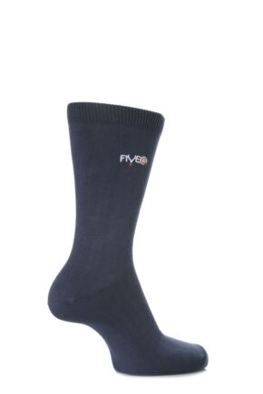 Mens 2 Pair FiveG Plain Trouser Socks made with Fairtrade Cotton