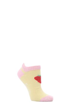 CORGI 100% COTTON STRAWBERRY TRAINER SOCKS